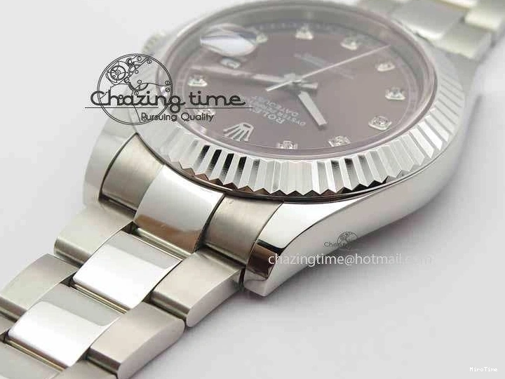 MiroTime 0505 Packable DateJust II 41mm SS BP Maker Best Edition Gray Dial Diam On SS Bracelet SA 3729